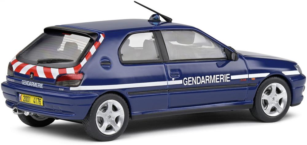 Solido Modellauto Maßstab 1:43 Peugeot 306 S16 Gendarm blau 2002 S4311407