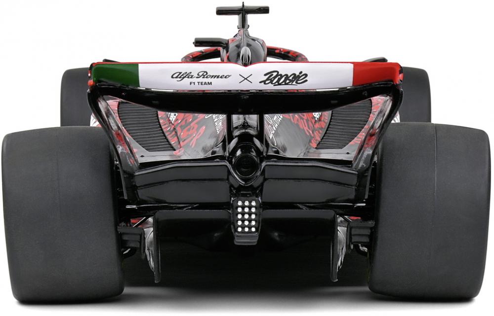 Solido Modellauto Maßstab 1:18 Alfa Romeo Formel 1 Team X Boogie Art Car schwarz 2022 S1810203