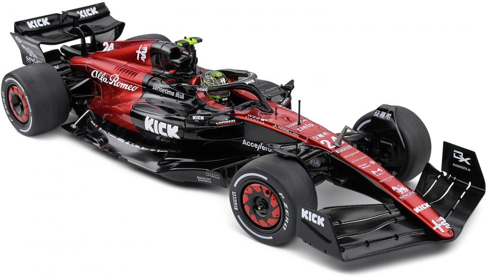 Solido Modellauto Maßstab 1:18 Alfa Romeo Formel 1 Team C43 #24 Australia GP 2023 S1811102