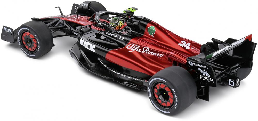 Solido Modellauto Maßstab 1:18 Alfa Romeo Formel 1 Team C43 #24 Australia GP 2023 S1811102