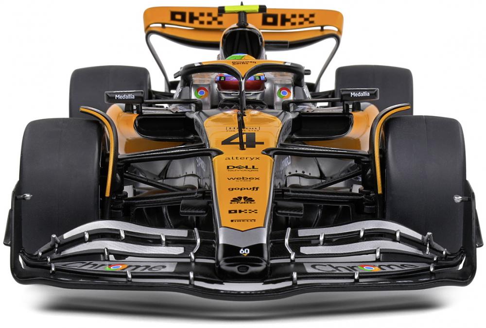 Solido Modellauto Maßstab 1:18 McLaren Formel 1 Team MCL60 #4 Great Britain GP 2023 S1811201