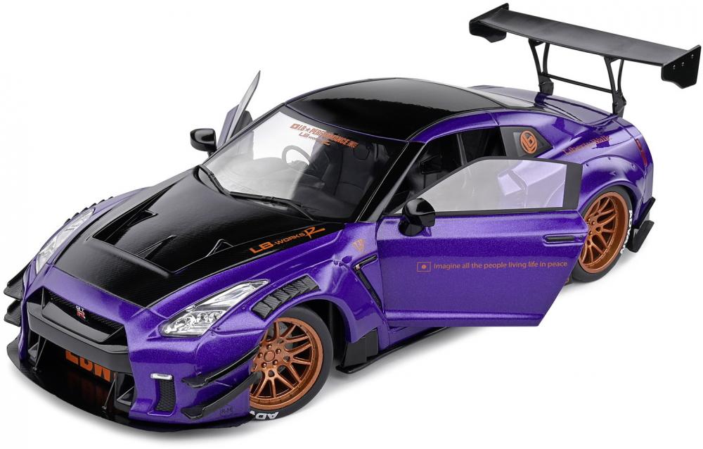 Solido Modellauto Maßstab 1:18 Nissan GT-R R35 lila 2022 S1805812