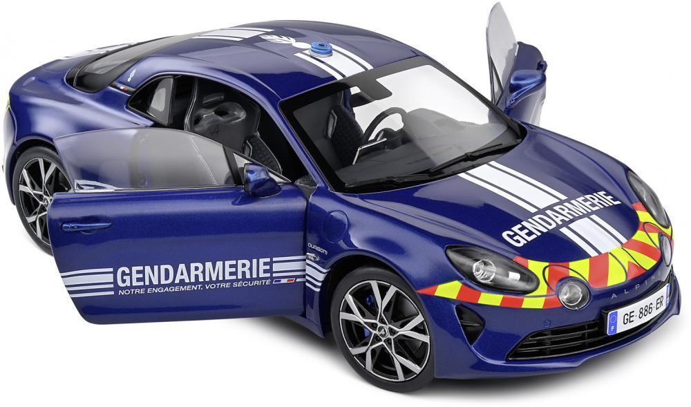 Solido Modellauto Maßstab 1:18 Alpine A110 Gendarmerie blau 2023 S1801628