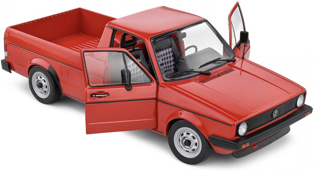 Solido Modellauto Maßstab 1:18 VW Volkswagen Caddy MK.1 rot 1982 S1803511