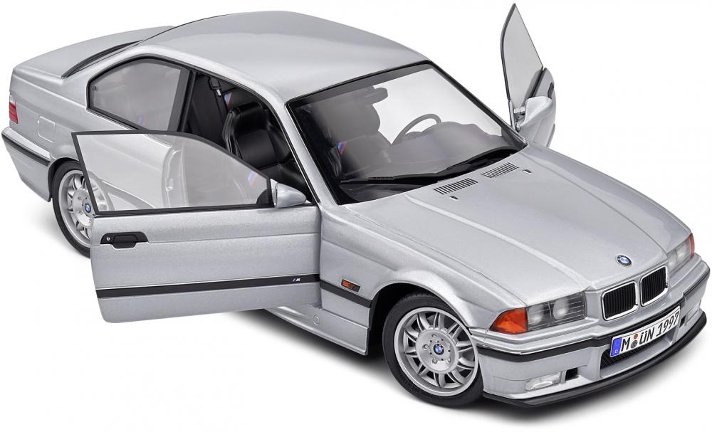 Solido Modellauto Maßstab 1:18 BMW E36 M3 Coupe 1990 silber S1803913