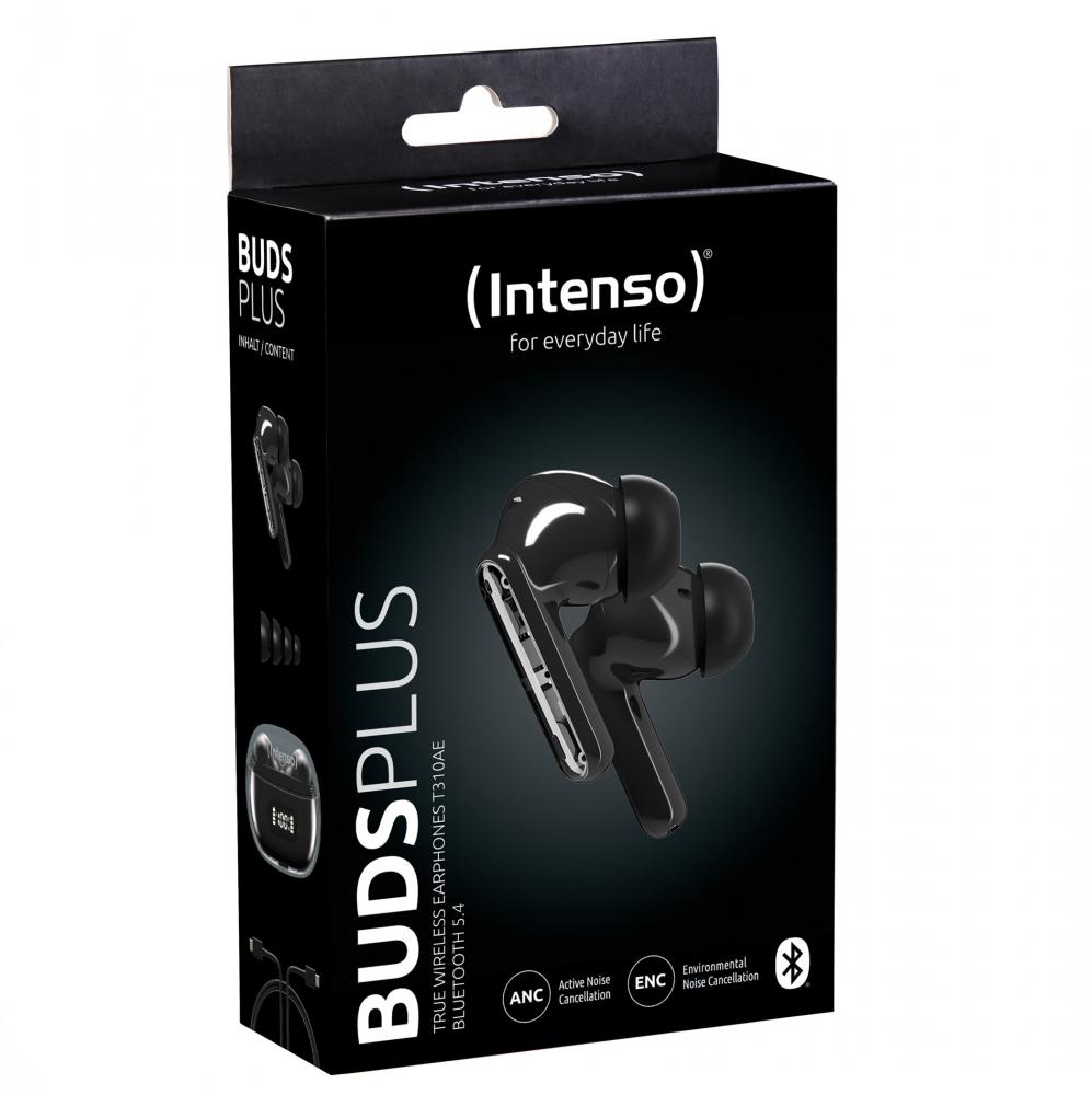 Intenso True Wireless Kopfhörer T310AE Bluetooth Buds Plus mit Akku schwarz