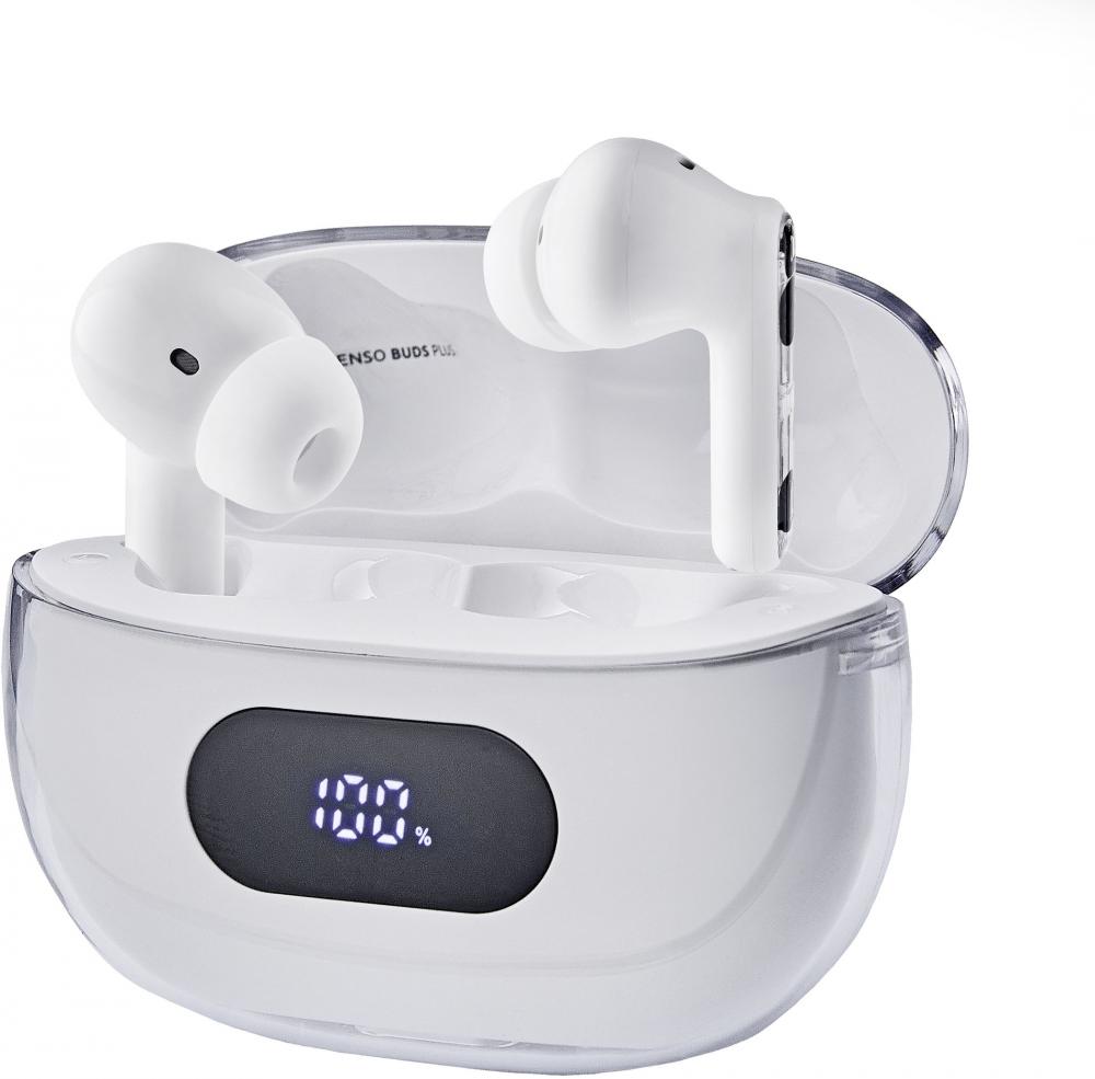 Intenso True Wireless Kopfhörer T312AE Bluetooth Buds Plus mit Akku weiß