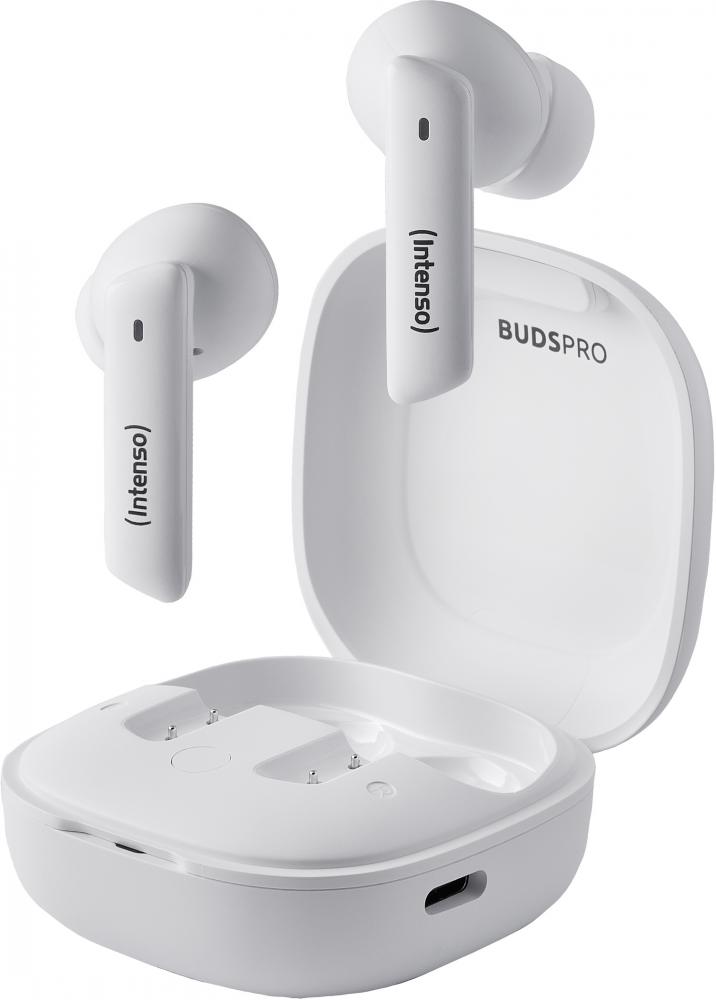 Intenso True Wireless Kopfhörer T502AE Bluetooth Buds Pro mit Akku weiß