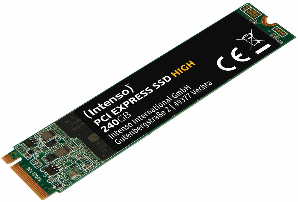 Intenso SSD M.2 2280 PCI Express interne Festplatte High Performance 3D NAND 240GB