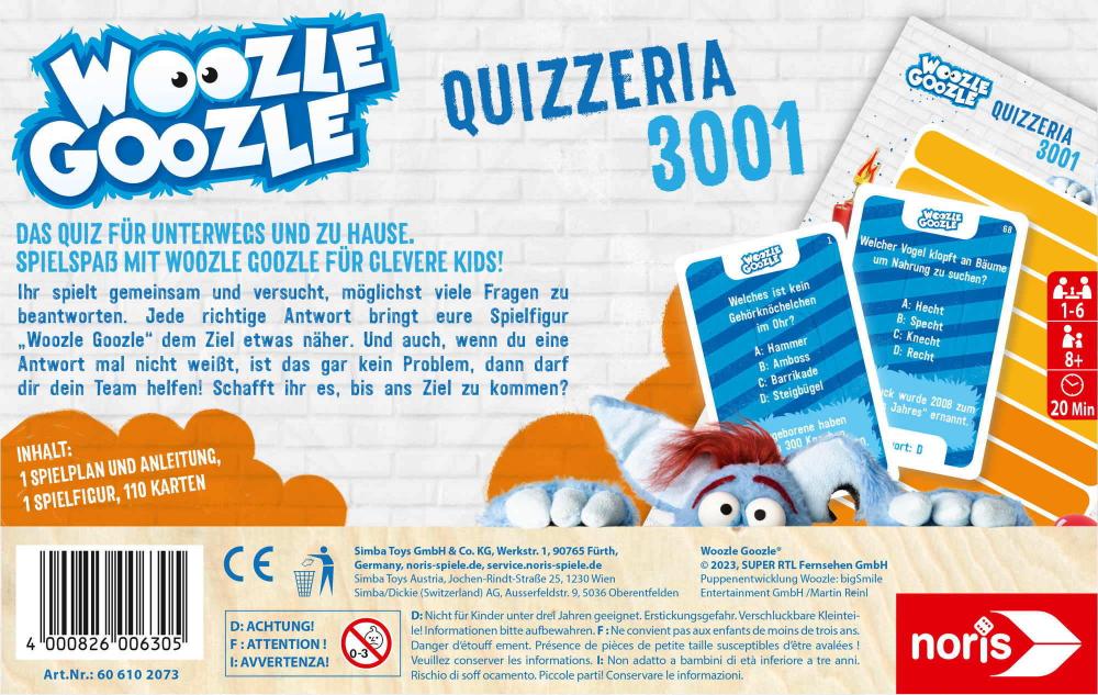 Noris Kinderspiel Quizspiel Woozle Goozle Quizzeria 3001 606102073