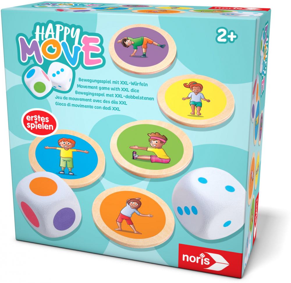 Noris Kinderspiel Bewegungsspiel Happy Move Würfel 606012090