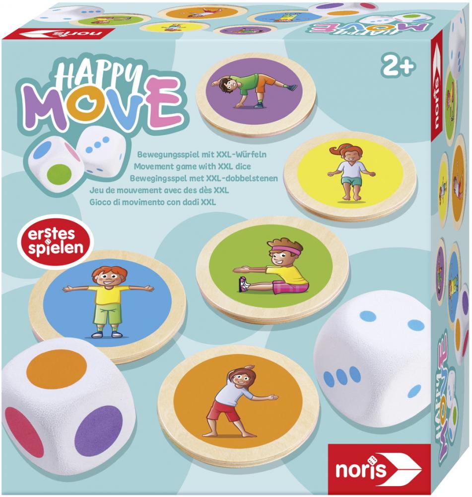 Noris Kinderspiel Bewegungsspiel Happy Move Würfel 606012090