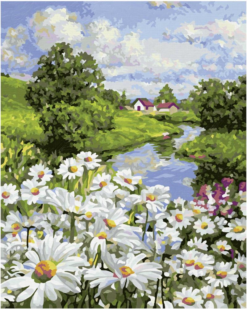 Schipper Malen nach Zahlen Master Class Classic 24x30cm Margeritenwiese 609240899