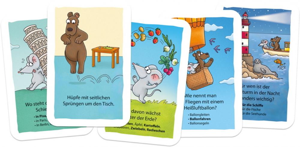 Schmidt Spiele Kinderspiel Würfelspiel Mauseschlau & Bärenstark Wissen, Lachen, Sachen Machen 40653