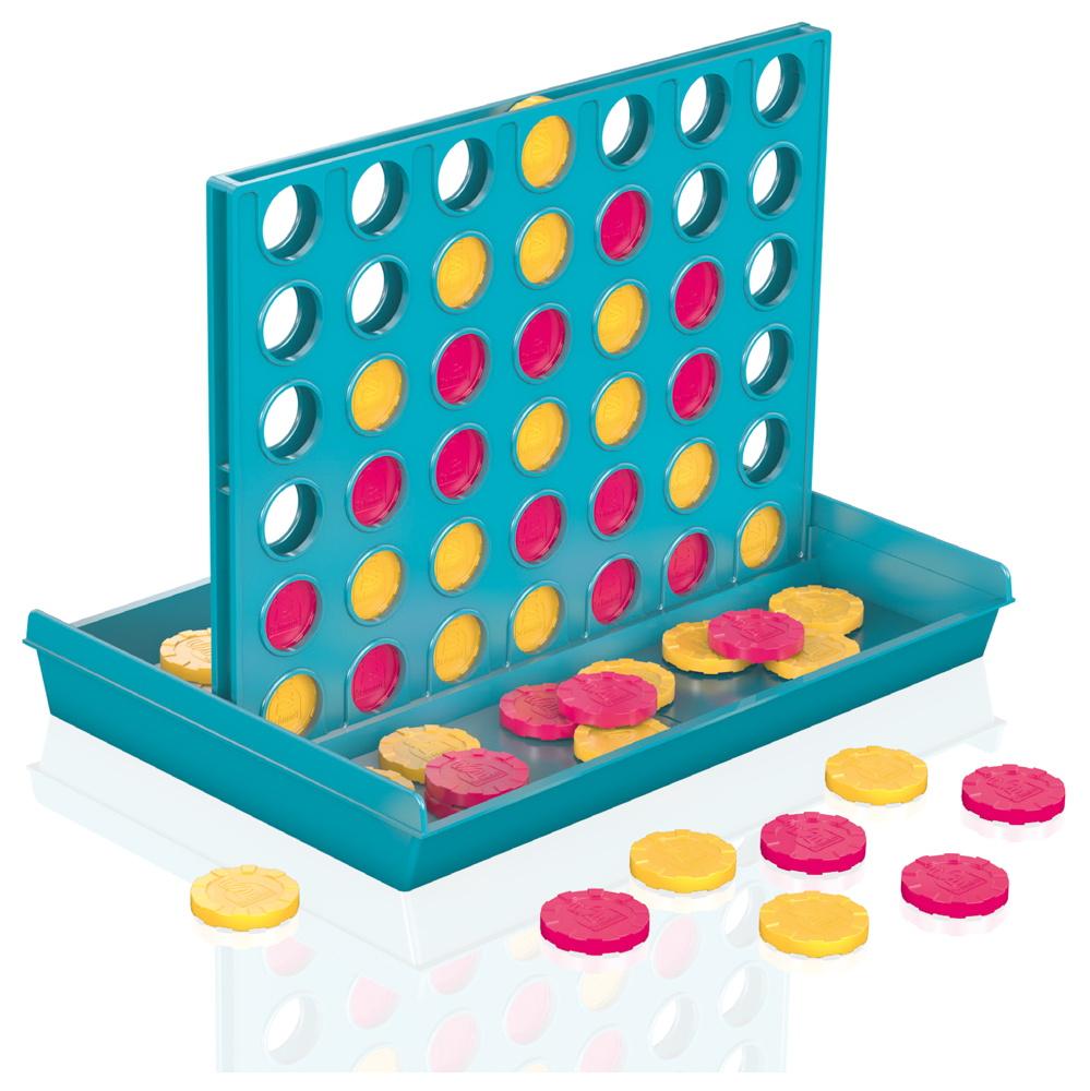 Schmidt Spiele Familienspiel Strategiespiel Vier mit großen Spielsteinen 49403