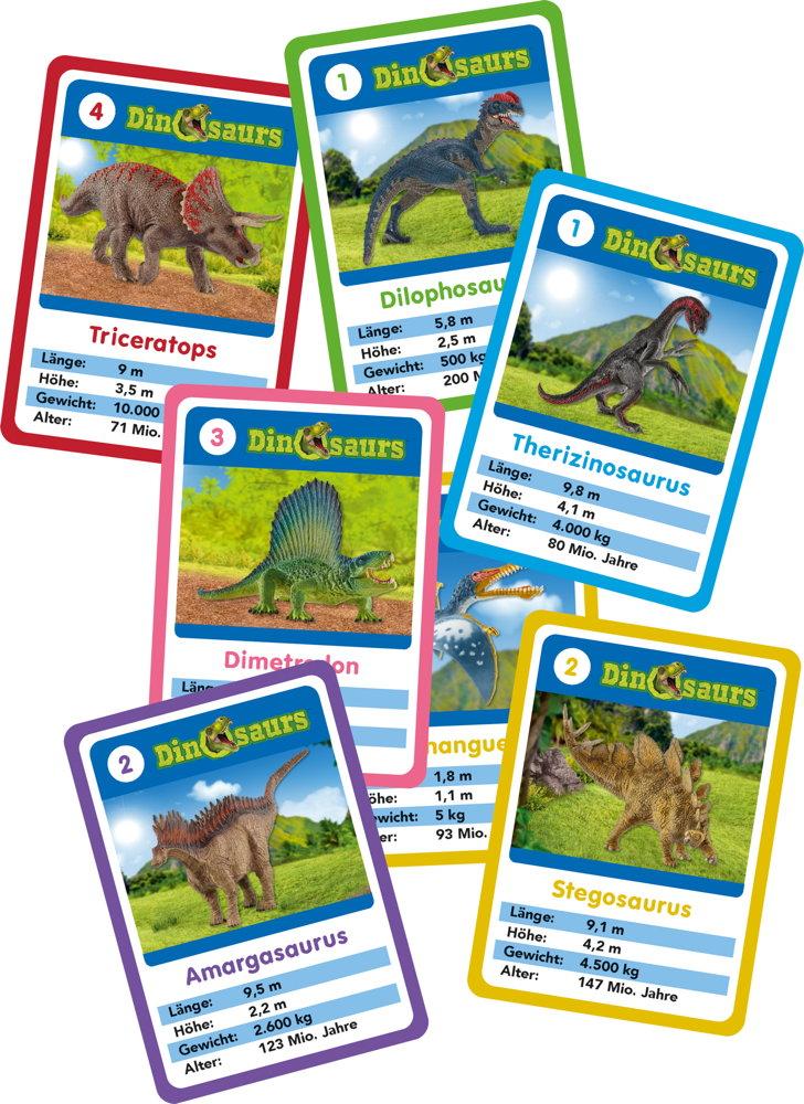 Schmidt Spiele Reisespiel Kartenspiel Schleich Dinosaurs, Das Kartenspiel 51450