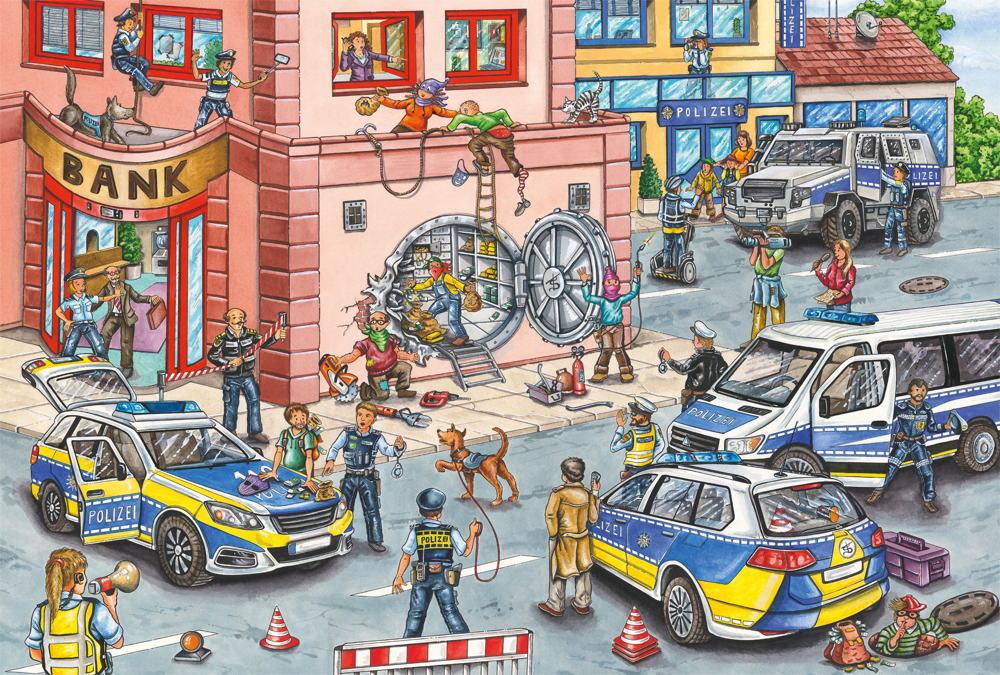 100 Teile Schmidt Spiele Kinder Puzzle Polizeieinsatz 56450