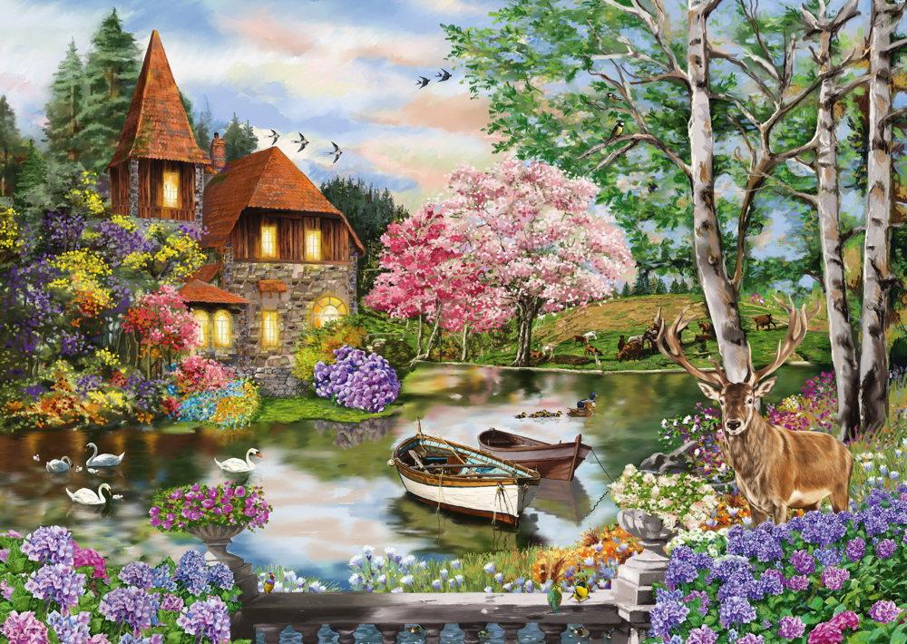 1000 Teile Schmidt Spiele Puzzle Haus am See 58985