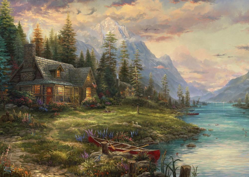 1000 Teile Schmidt Spiele Puzzle Thomas Kinkade Ausflug am Vatertag 59918