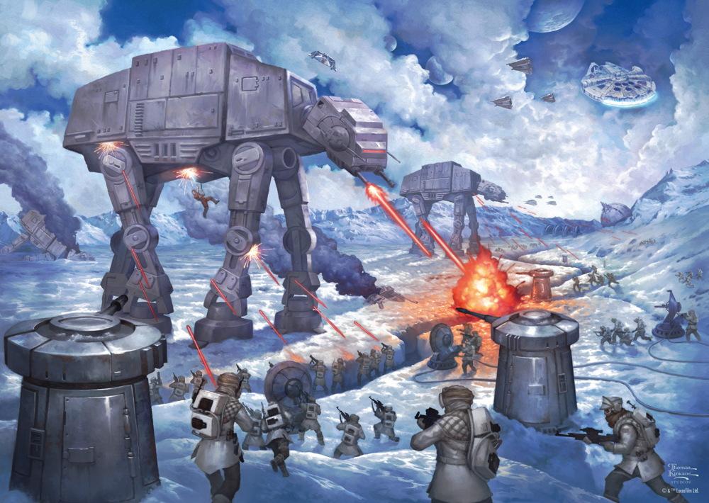 1000 Teile Schmidt Spiele Puzzle Thomas Kinkade Star Wars The Battle of Hoth 59952