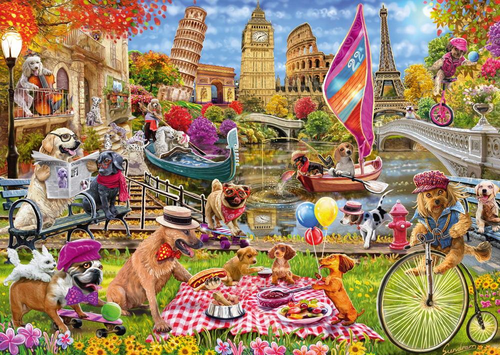 1000 Teile Schmidt Spiele Puzzle Steve Sundram Mania Hundewahnsinn 59978