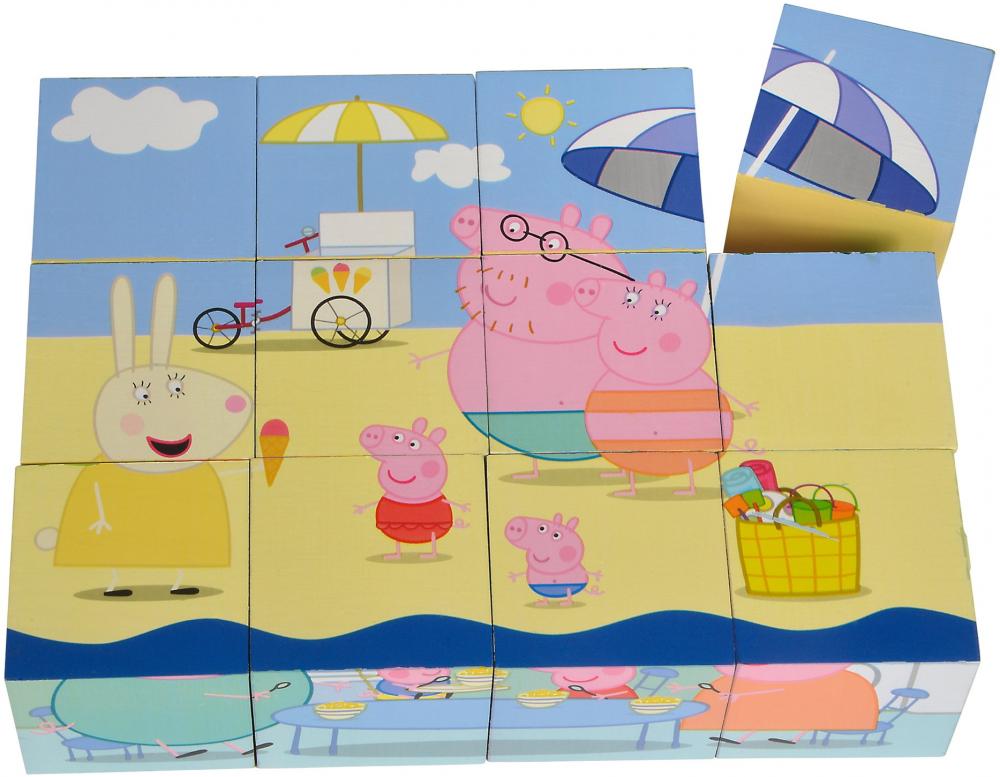 12 Teile Eichhorn Kinder Würfel Puzzle Holz Peppa Pig 109265708