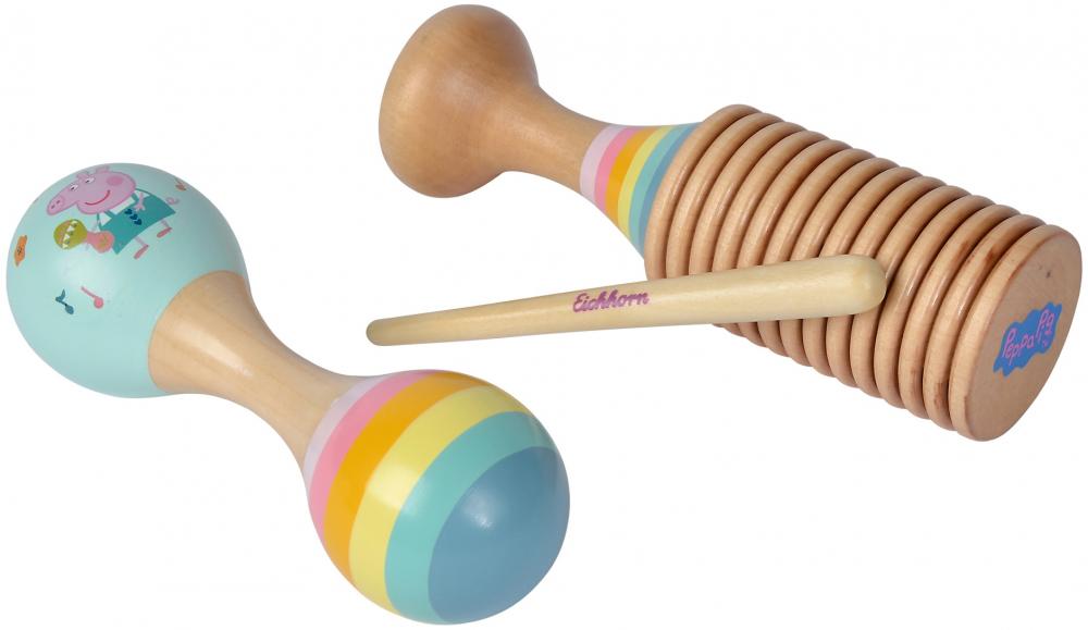 Eichhorn Spielzeug Spielwelt Musik Peppa Pig Set Maraca und Ratsche 109265764