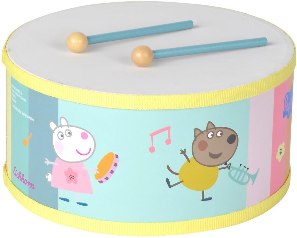 Eichhorn Spielzeug Spielwelt Musik Peppa Pig Trommel mit 2 Trommelstöcken 109265763