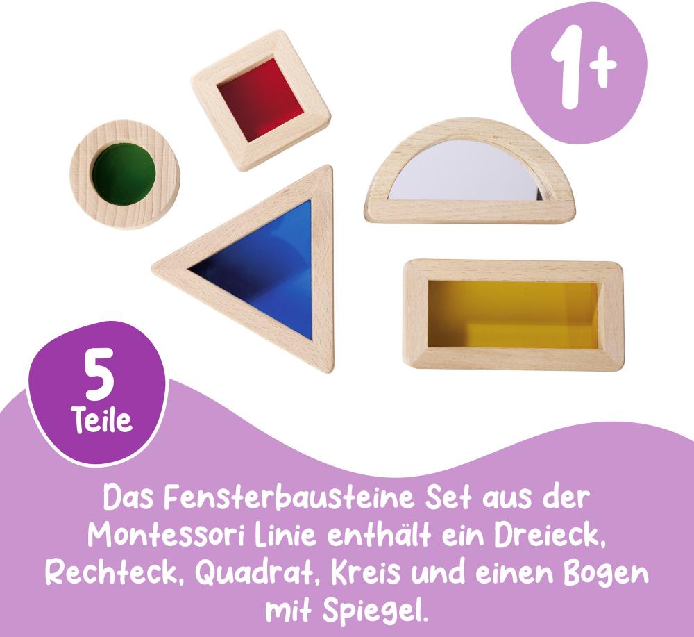 Eichhorn Kleinkindwelt Montessori Fensterbausteine 5 Teile 100006001