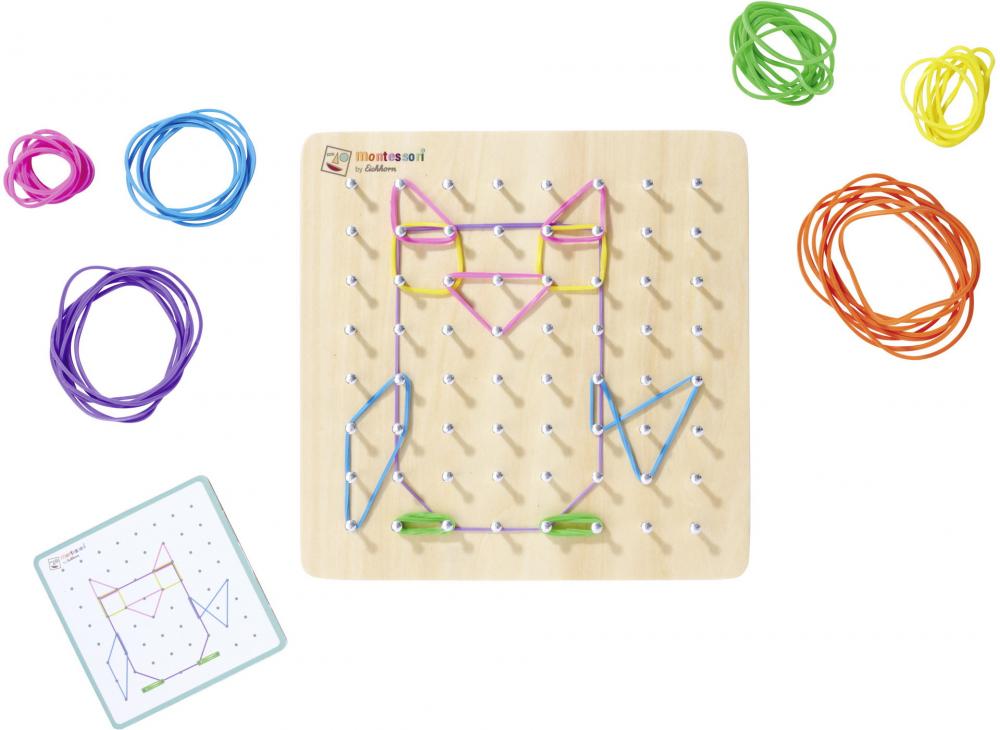 Eichhorn Kleinkindwelt Motorikspielzeug Montessori Geometriebrett 100006050