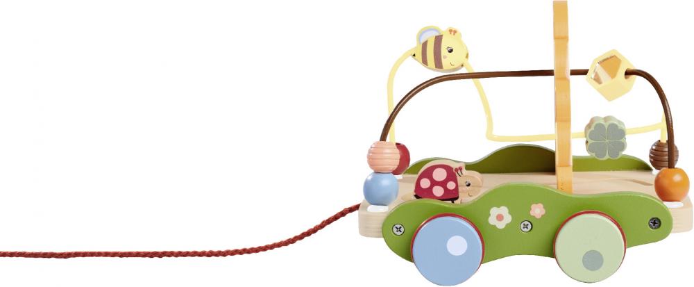 Eichhorn Baby Babywelt Rollspielzeug Holz Nachziehwagen 100006811