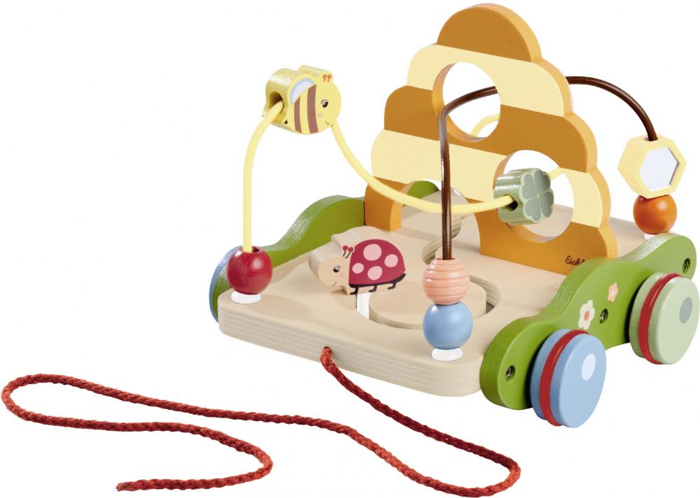 Eichhorn Baby Babywelt Rollspielzeug Holz Nachziehwagen 100006811