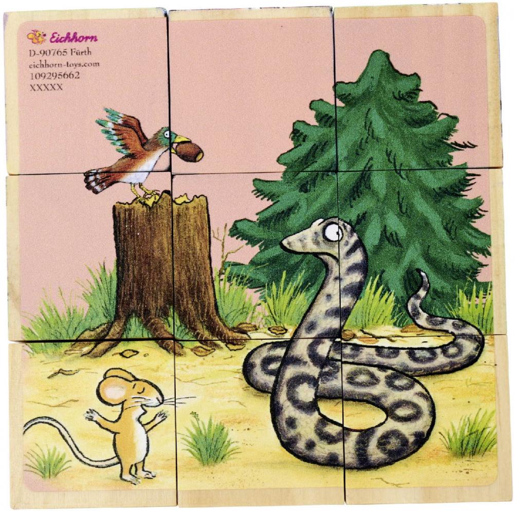 12 Teile Eichhorn Kinder Würfel Puzzle Holz Grüffelo 109295662