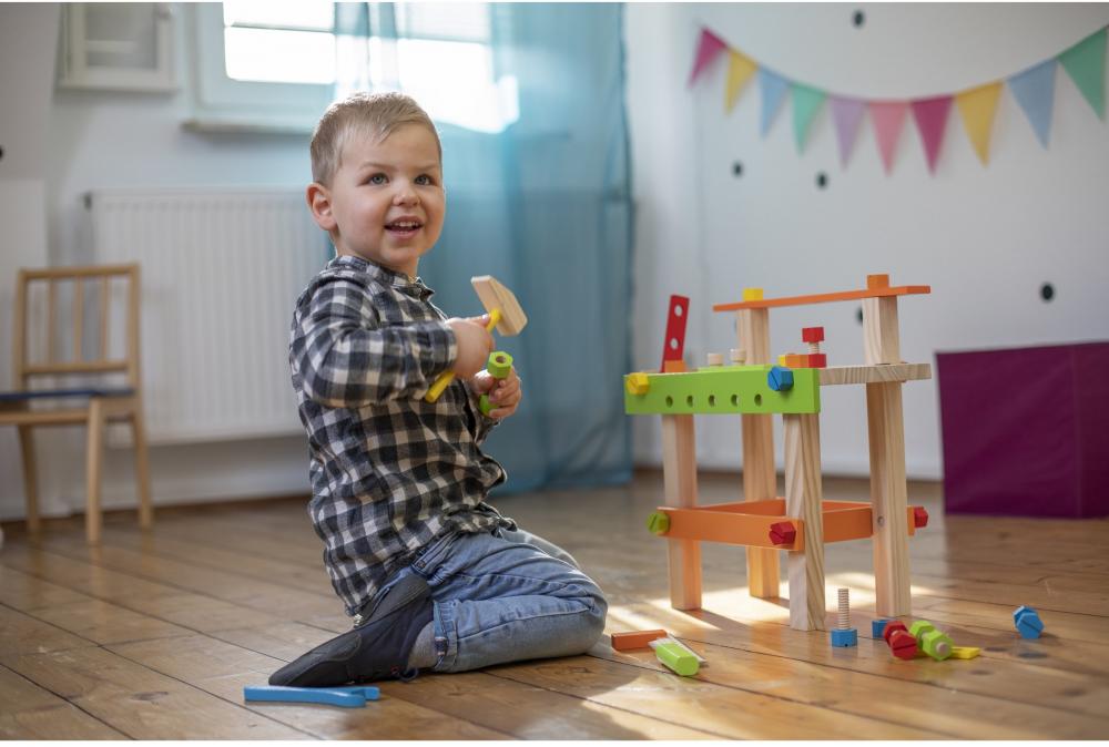 Eichhorn Spielzeug Spielwelt Werkstatt Werkbank 49 Teile 100001844