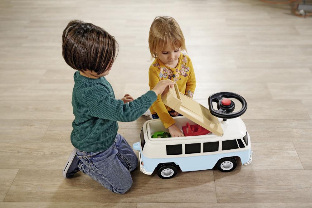 BIG Outdoor Spielzeug Fahrzeug Bobby Car Baby VW T1 blau 800055321