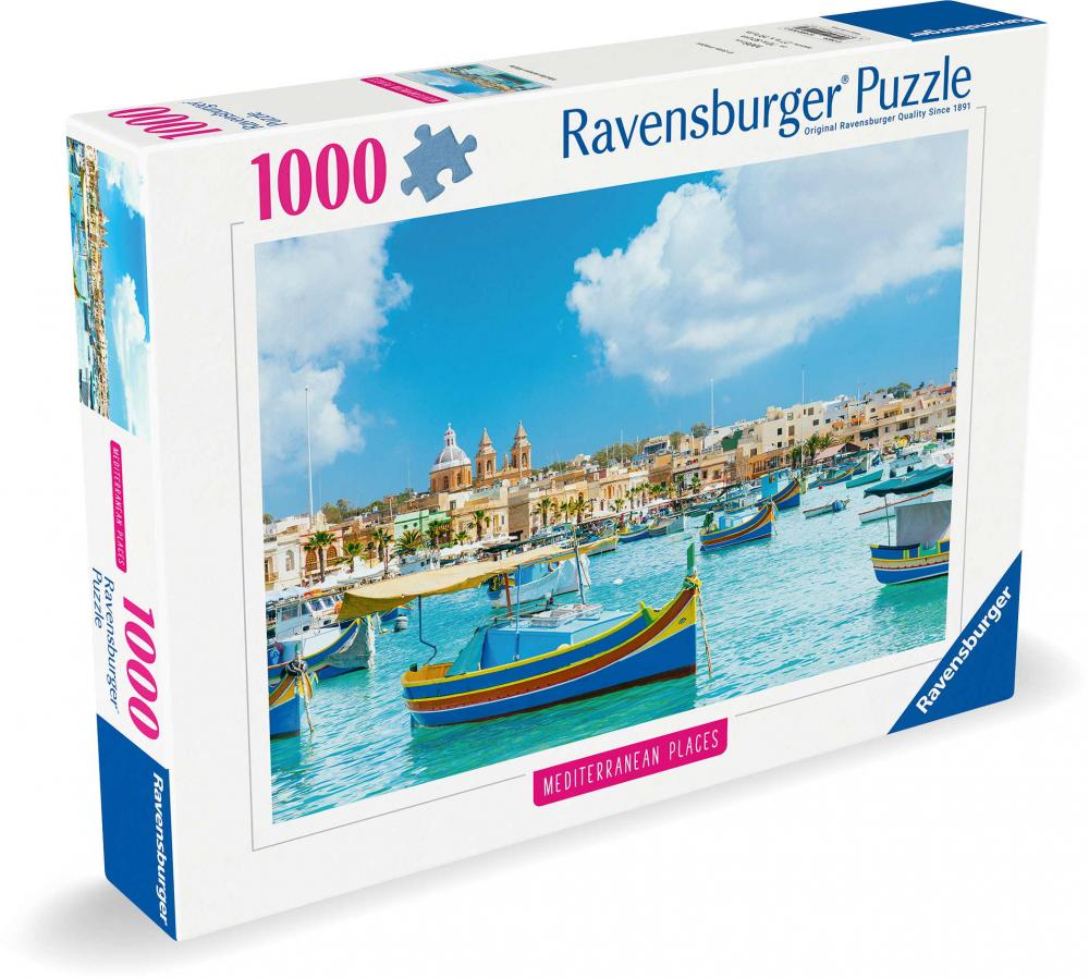 1000 Teile Ravensburger Puzzle Mediterranean Places Malta 12000028