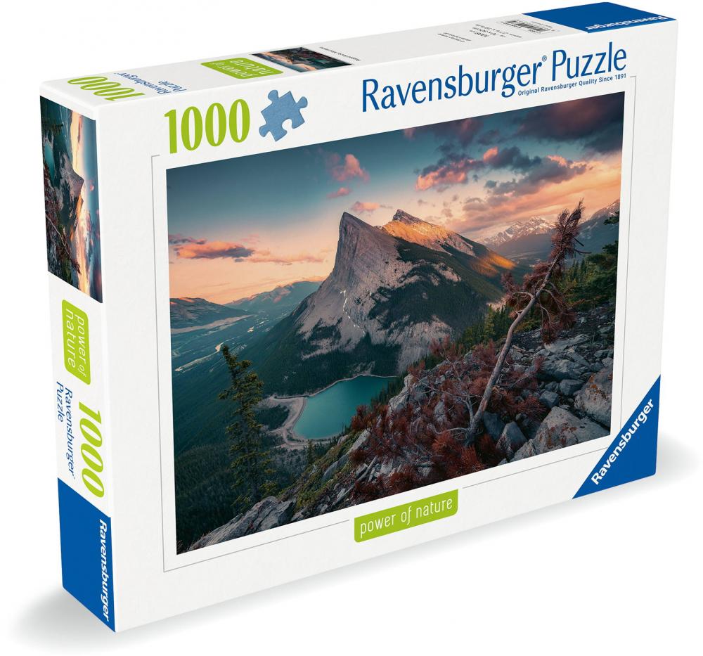 1000 Teile Ravensburger Puzzle Power of Nature Abends in den Rocky Mountains 12000033