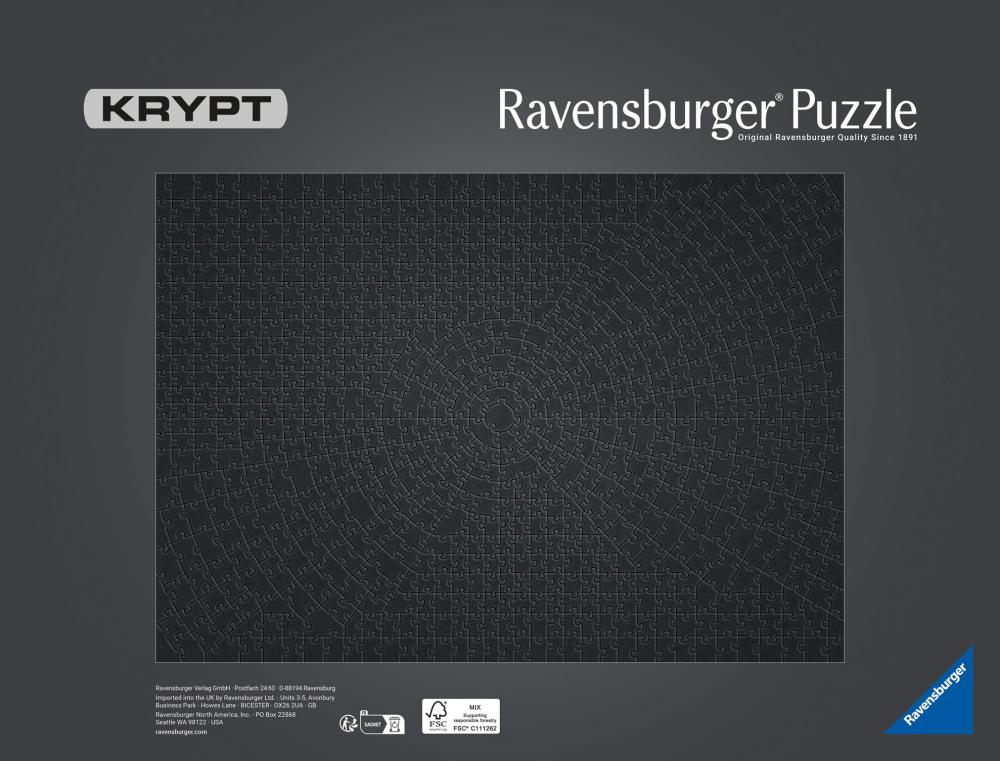 736 Teile Ravensburger Puzzle Krypt Black 12000054