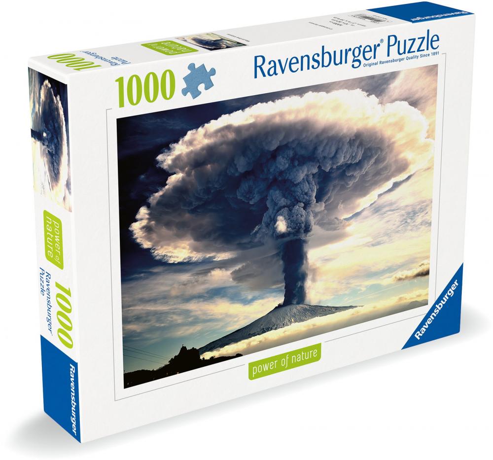 1000 Teile Ravensburger Puzzle Power of Nature Vulkan Ätna 12000176