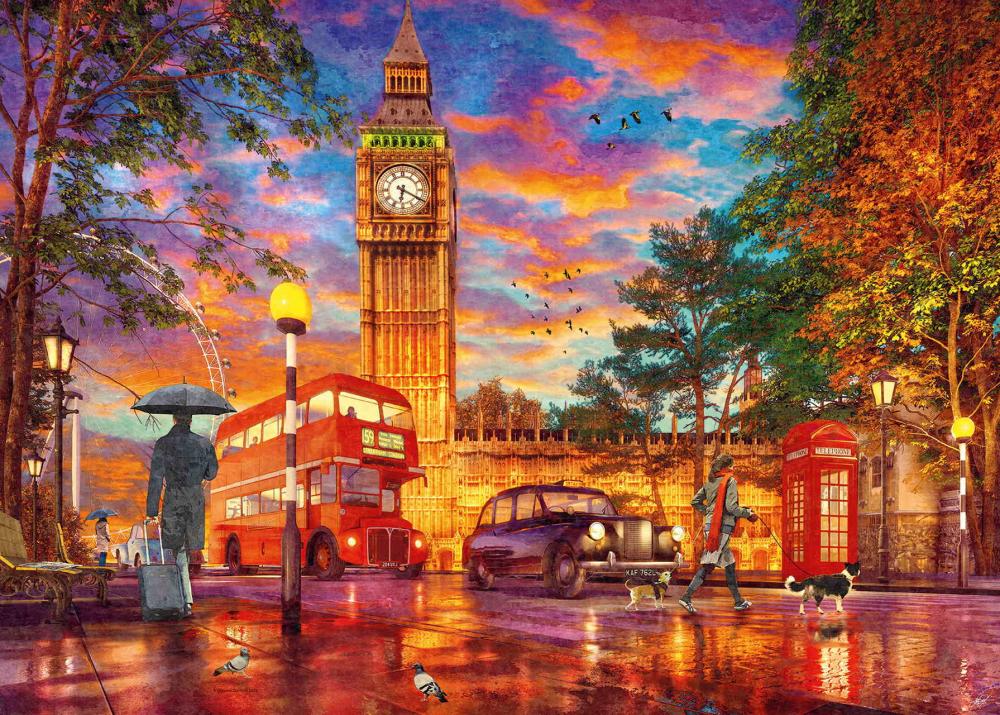 1000 Teile Ravensburger Puzzle Sonnenuntergang in London 12000184