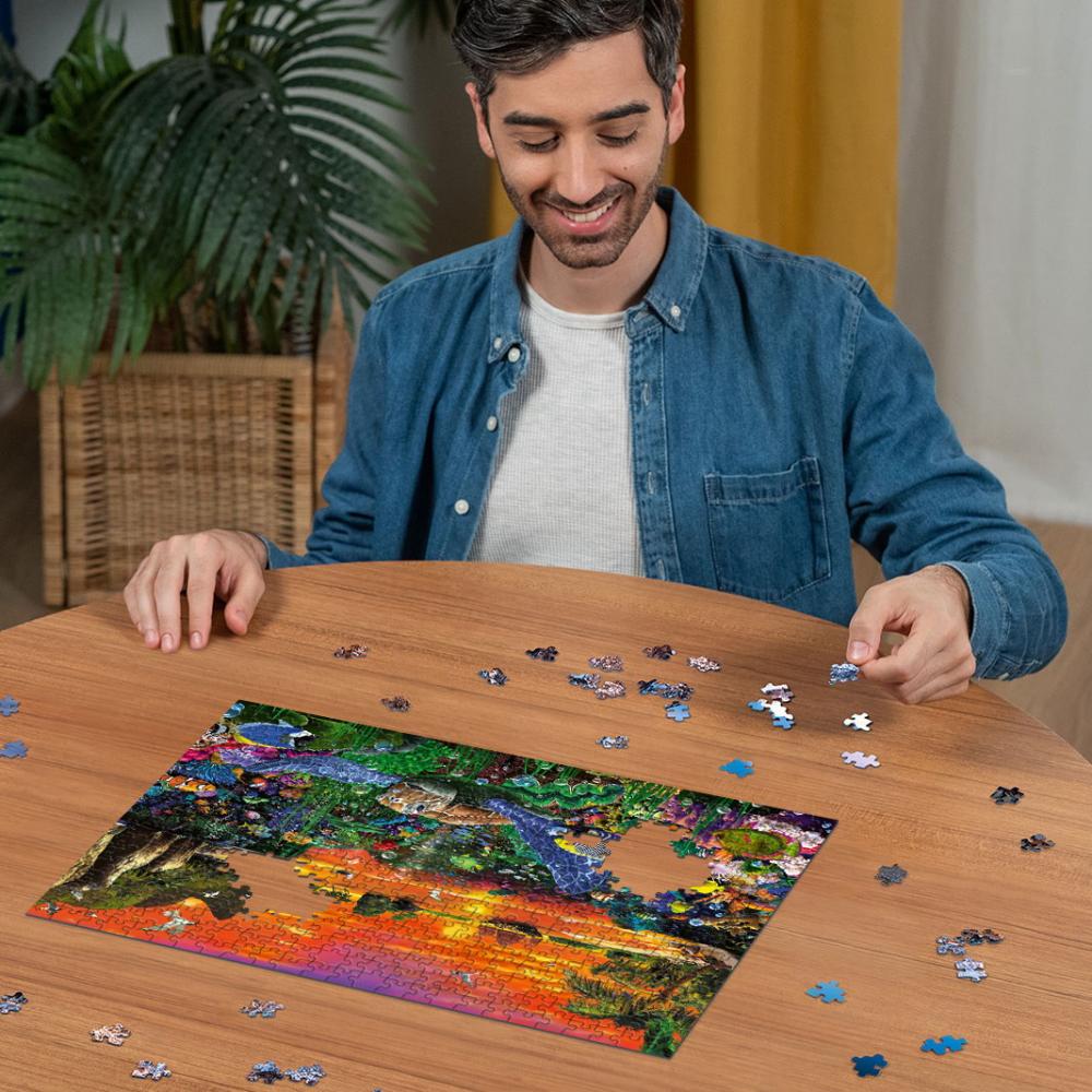 500 Teile Ravensburger Puzzle Schildkröte im Riff 12000225