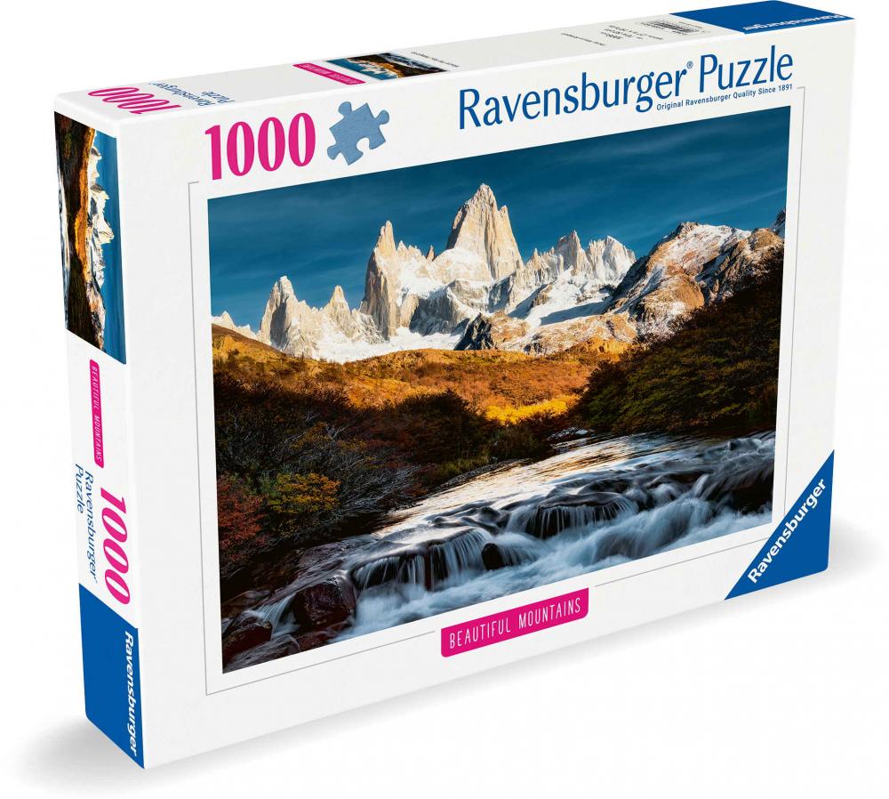 1000 Teile Ravensburger Puzzle Beautiful Mountains Fitz Roy, Patagonien 12000253