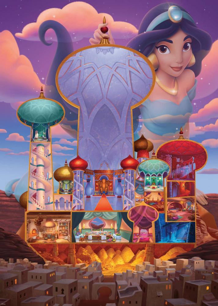 1000 Teile Ravensburger Puzzle Disney Princess Castles Jasmin 12000258