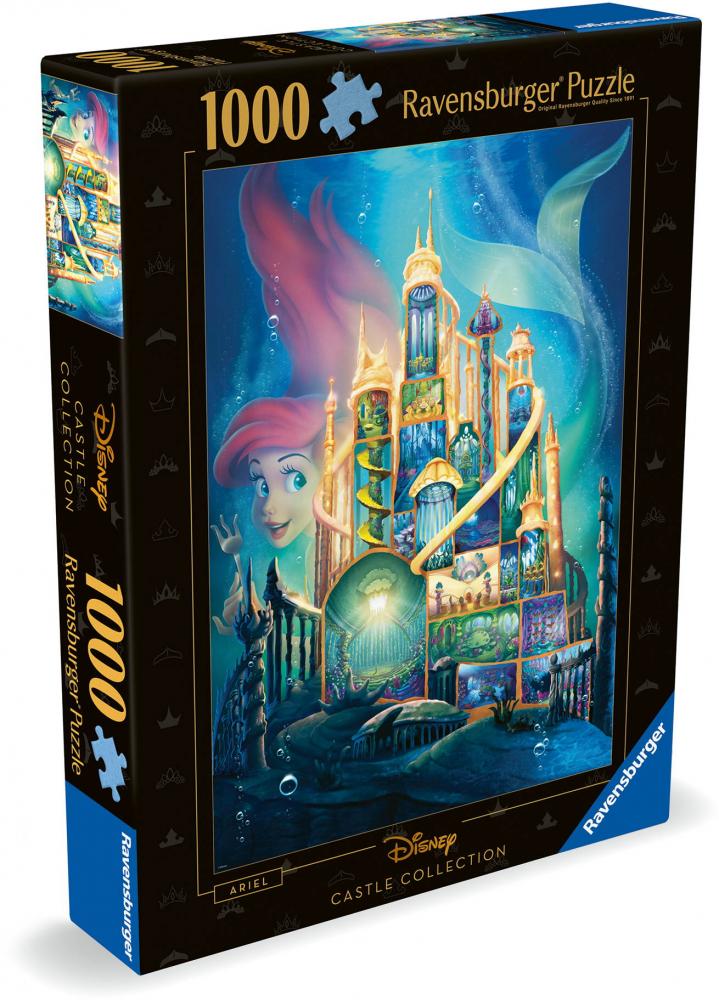 1000 Teile Ravensburger Puzzle Disney Princess Castles Arielle 12000265