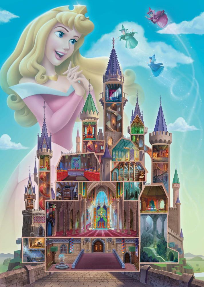 1000 Teile Ravensburger Puzzle Disney Princess Castles Aurora 12000266