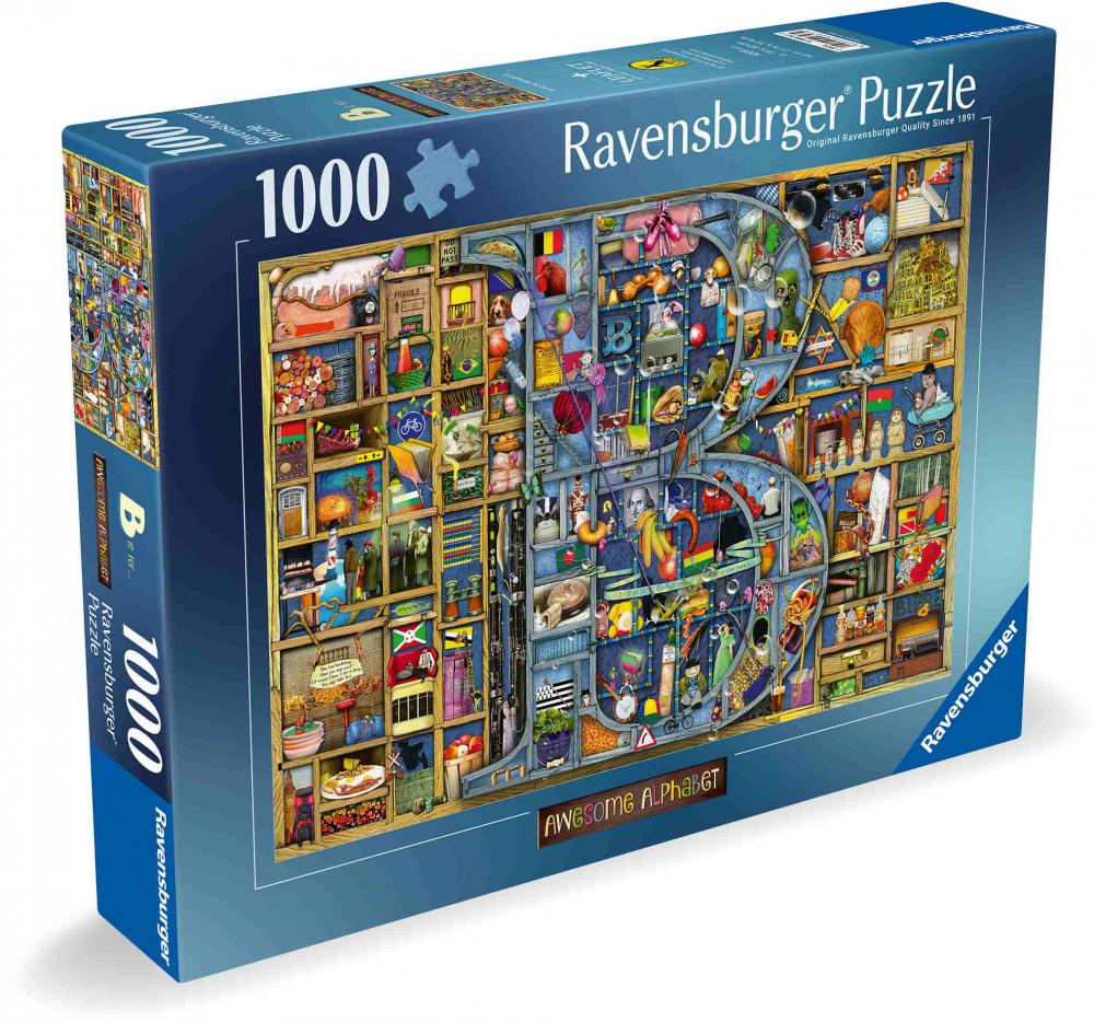 1000 Teile Ravensburger Puzzle Colin Thompson Awesome Alphabet "B" 12000327