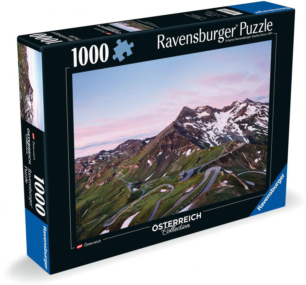 1000 Teile Ravensburger Puzzle Österreich Collection Großglockner Hochalpenstraße 12000352