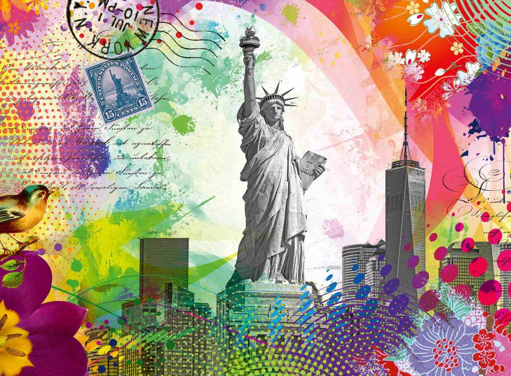 500 Teile Ravensburger Puzzle Postkarte aus New York 12000368