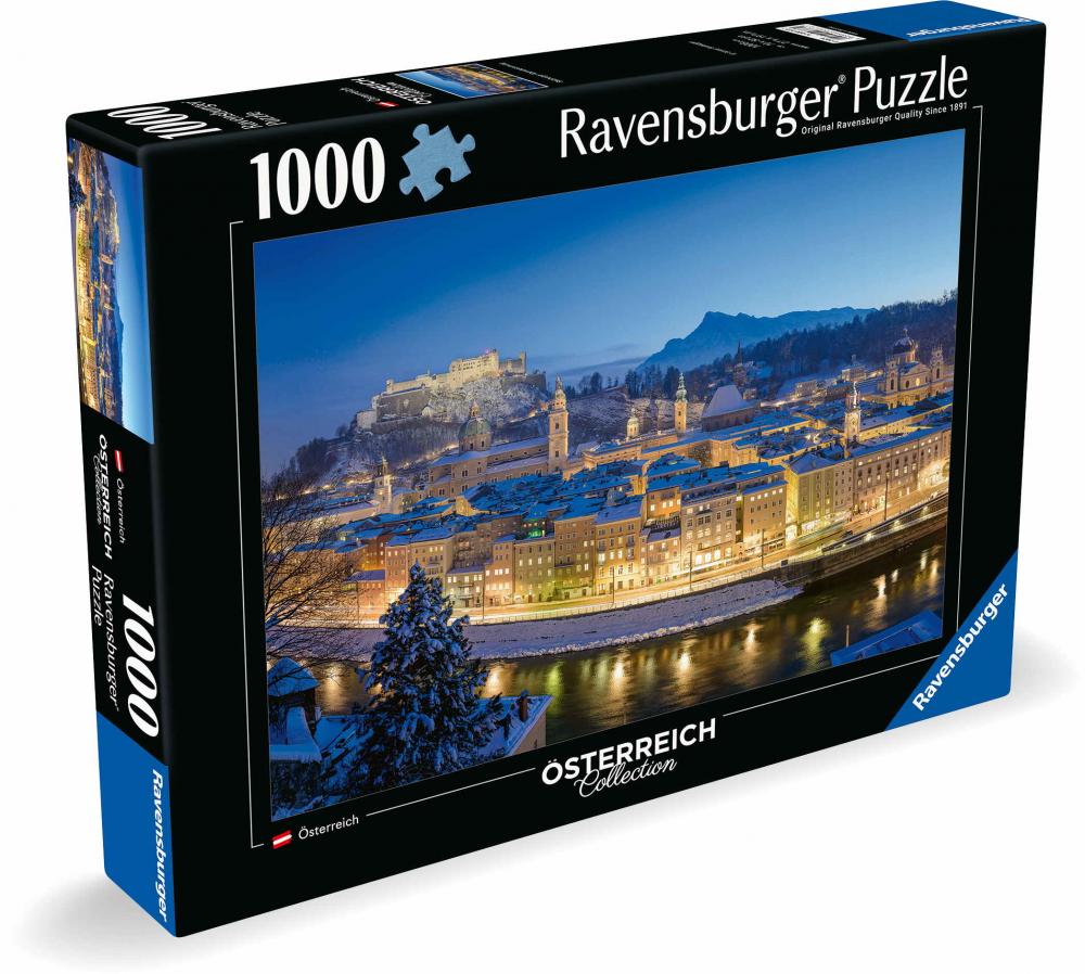 1000 Teile Ravensburger Puzzle Österreich Collection Salzburger Abendstimmung 12000373