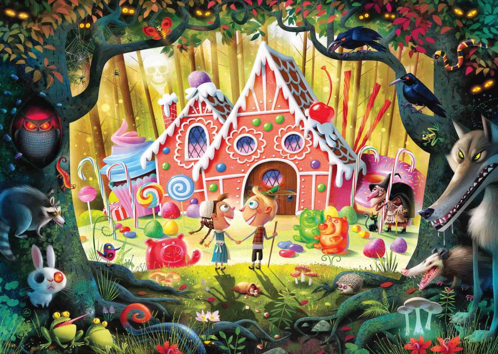 1000 Teile Ravensburger Puzzle Hänsel und Gretel 12000415